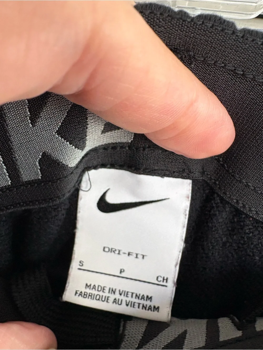 Nike Black Jogger Sweatpants with White Swoosh